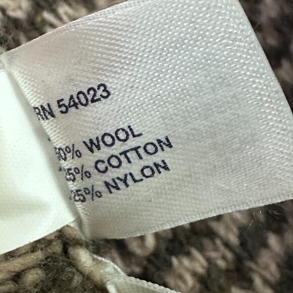 Vintage Gap 1/4 Zip Sweater Men's Large Brown Wool Blend Knit Confetti Y2K 2007 - Picture 7 of 10